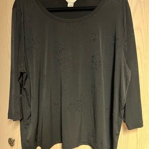 CJ Banks Black Blouse